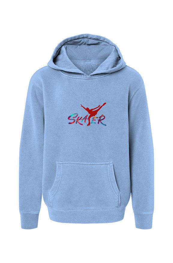 Blue Skater Youth Pigment-Dyed Hoodie