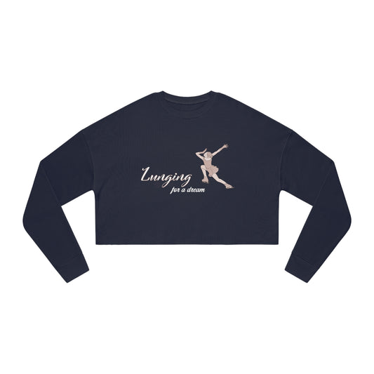 Lunging For a Dream Women's Cropped Sweatshirt