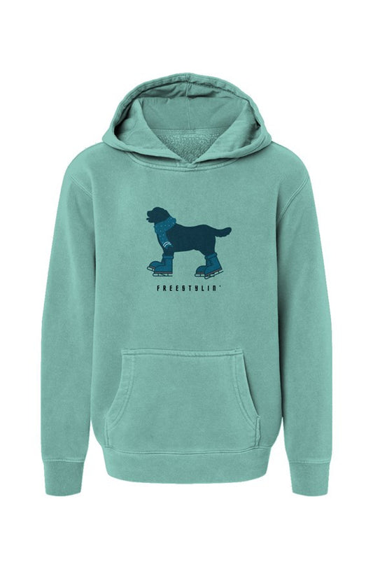 Mint Freestylin’ Youth  Pigment-Dyed Hoodie