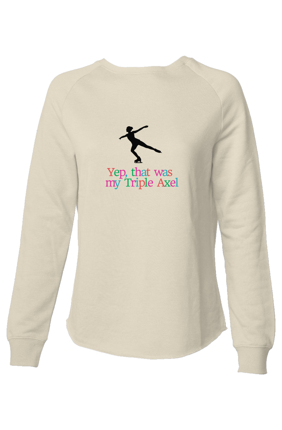 3A - Womens Lightweight Wash Sweatshirt