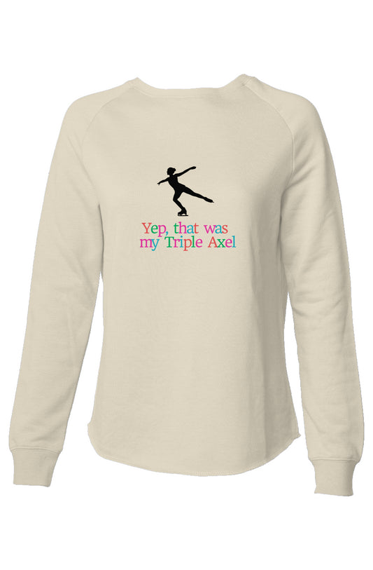 3A - Womens Lightweight Wash Sweatshirt
